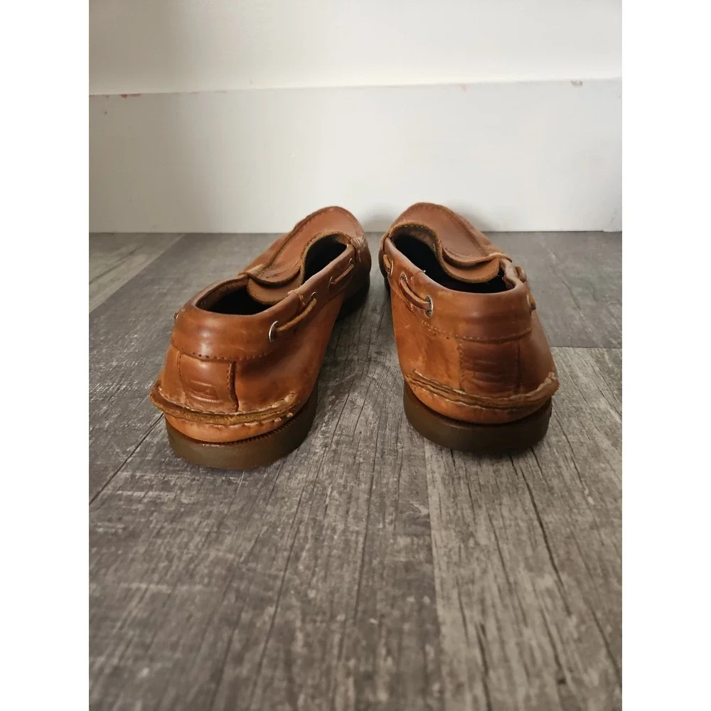 Sperry Top-Sider Mens 10M Leano Penny Loafer Driver Boat Shoes Tan Leather